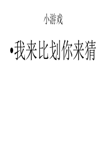 一人比划另一个人猜