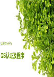 QS认证及程序