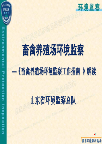 畜禽养殖环境监察