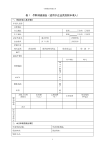 小贷公司表格