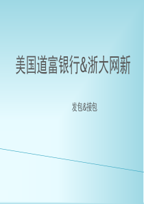 美国道富银行&浙大网新介绍