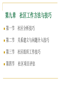 wo第九章社区工作方法与技巧详解