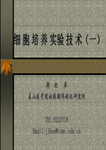 细胞培养基本技术(一)