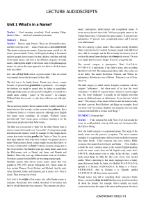 南开出版社朗文英语听说教程(二)听力原文word版