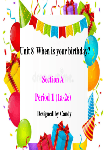 unit8 When is your birthday  secitonA 1a-1c