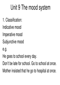 Unit 9 The mood system