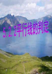 5.2.2平行线的判定2(人教新课标七年级上)