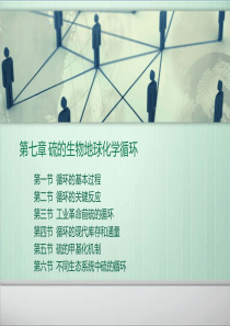 第七章  硫的生物地球化学循环