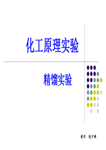 化工原理精馏试验