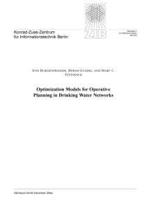 Optimization models for operative planning in drin