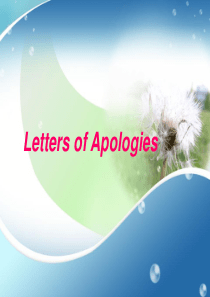 英文道歉信写作
