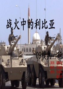 战火中的利比亚文稿