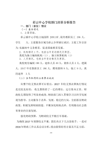 2017云南省曲靖市彩云中心学校决算分析报告 - 部门