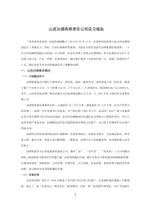 汾酒集团实习报告