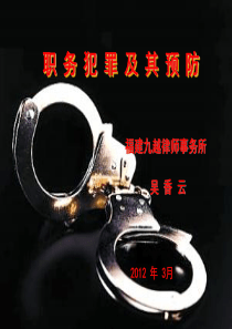 职务犯罪及其预防2012