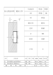 数控加工工序卡