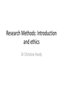 Research Methods MA Introduction研究方法