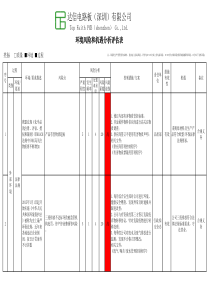 环境风险机遇评估表