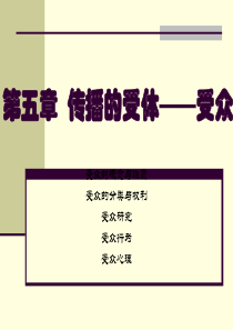 传播理论第五章