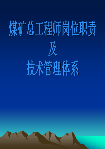煤矿总工程师岗位职责及技术管理体系
