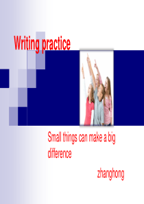 9年级Writing practice