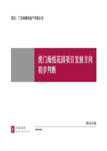 虎门海悦花园项目发展建议