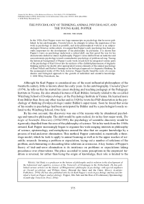 The Psychology Of Thinking, Animal Psychology, And