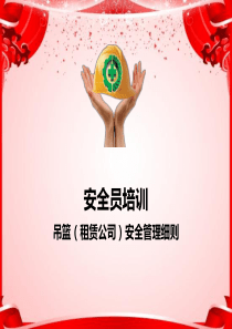 吊篮安全管理细则 (1)