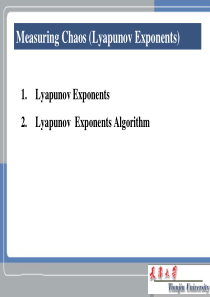 Measuring chaos -Lyapunov__ exponents