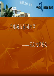 兰峰地产元旦活动方案