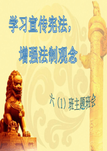 宪法教育主题班会