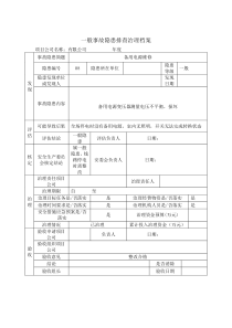 隐患排查治理档案(参考)