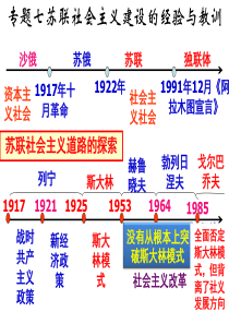 苏联社会主义建设的经验与教训
