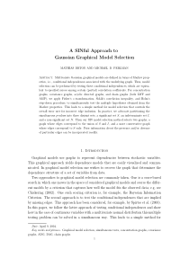 A SINful Approach to Gaussian Graphical Model Sele