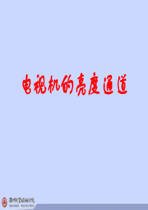 电视机的亮度通道