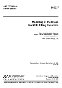 Modelling of the Intake Manifold Filling Dynamics_