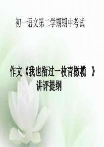 我也衔过一枚青橄榄
