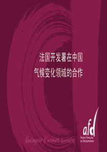 《法国开发署对华业务介绍幻灯片》