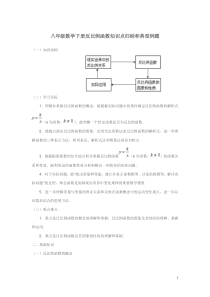 八年级数学下册反比例函数知识点归纳和典型例题