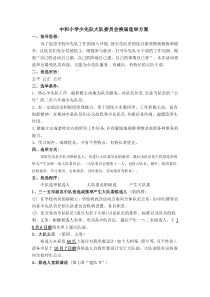 大队委员换届选举方案