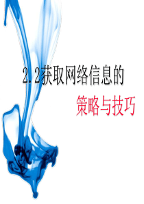 2.2获取网络信息的策略与技巧101026