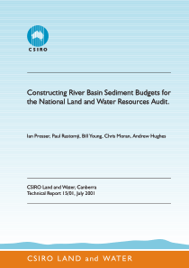 Constructing river basin sediment budgets for the 