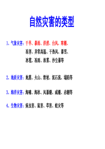 常见气象灾害的成因分布危害措施