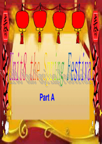 新闽教版四上英语Unit8 The Spring Festival Part A