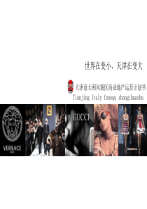 天津意大利风貌区商业地产运营计划书 142P