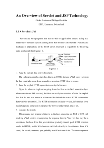 Servlet和JSP技术简述(英文翻译)