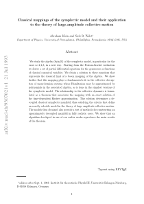 Classical mappings of the symplectic model and the