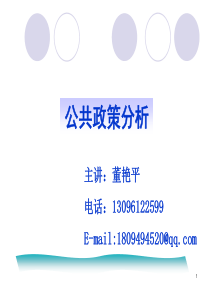 公共政策分析课件