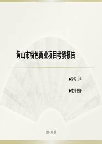 黄山项目考察报告