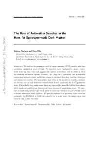 The Role of Antimatter Searches in the Hunt for Su